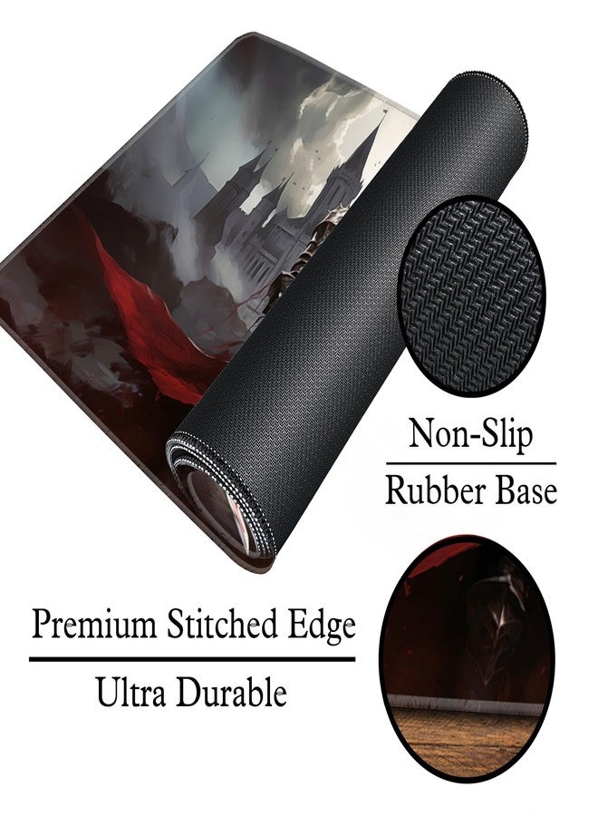 Digital Sorcery Studio Card Game Playmat - Premium Stitched Edge - Perfect for MTG Commander Decks (Edgar Vampire Knight) - Image 4